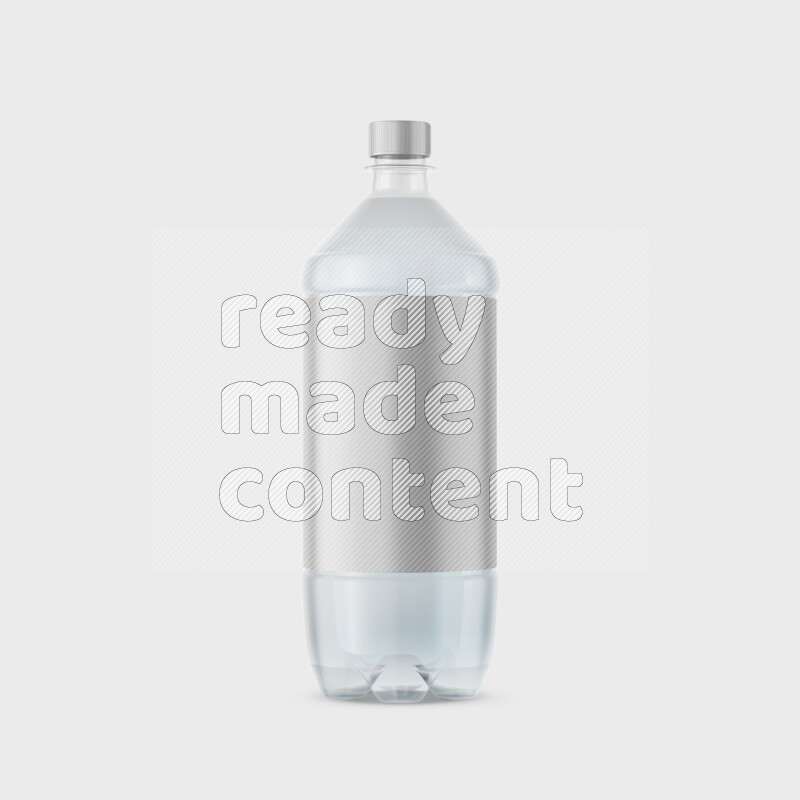 Plastic bottle mockup with a label isolated on white background 3d rendering