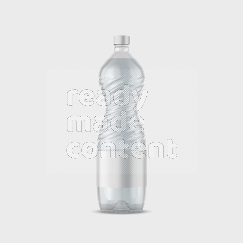 Plastic bottle mockup with a label isolated on white background 3d rendering