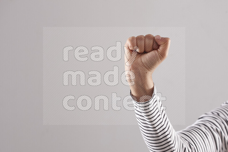 Woman hands gesturing sign language