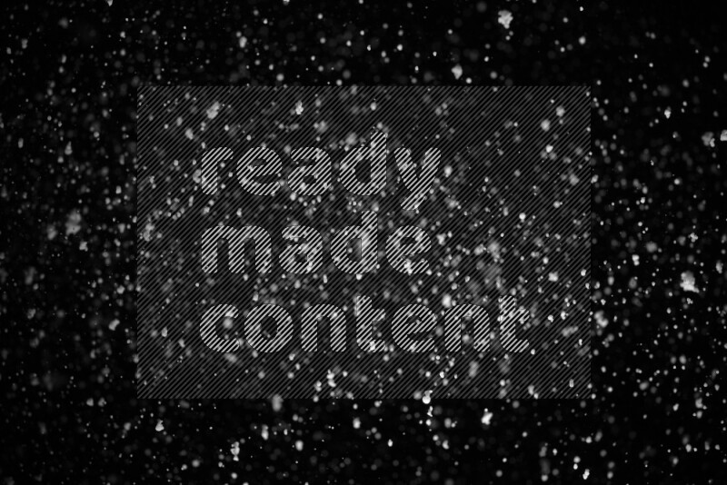 Snow spray on black background