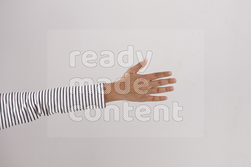 Woman hands gesturing sign language