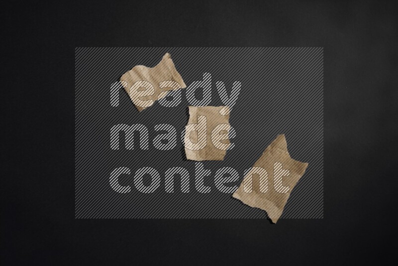 Craft paper on black background