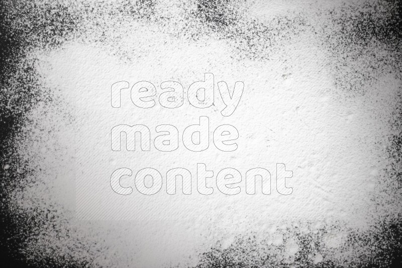 دقيق أبيض علي خلفية سوداء