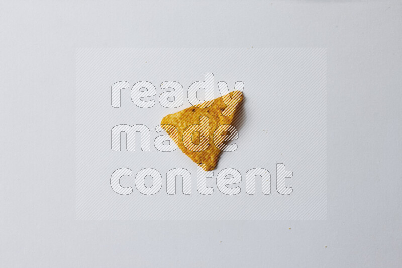 Nachos snacks on white background