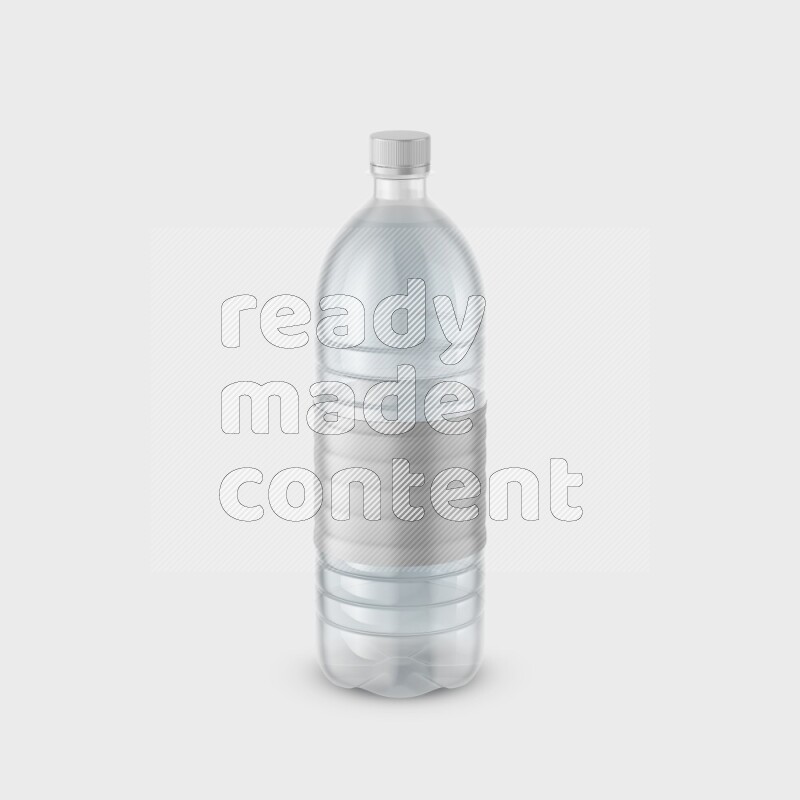 Plastic bottle mockup with a label isolated on white background 3d rendering