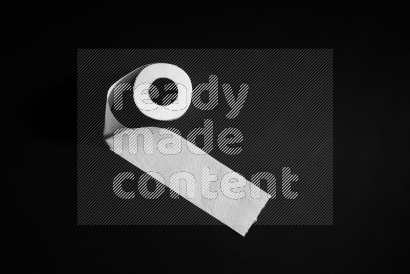 Tissue paper on black background