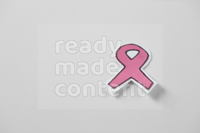 Cancer awareness signs on white background