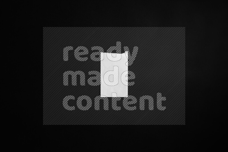 Notebook sheet on black background