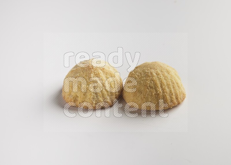 Two Pieces of Maamoul direct on white background