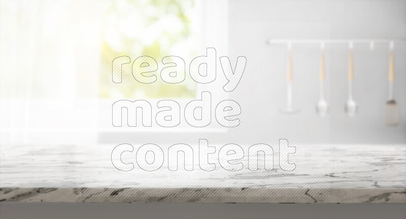 Kitchen tabletop with kitchen view