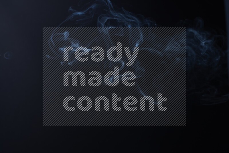 Wavy smoke motion in blue