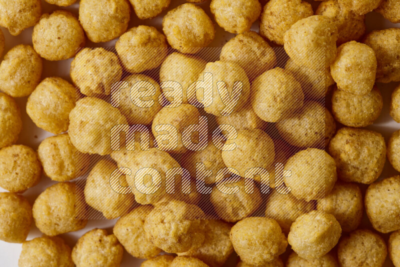 Puffs snacks on white background