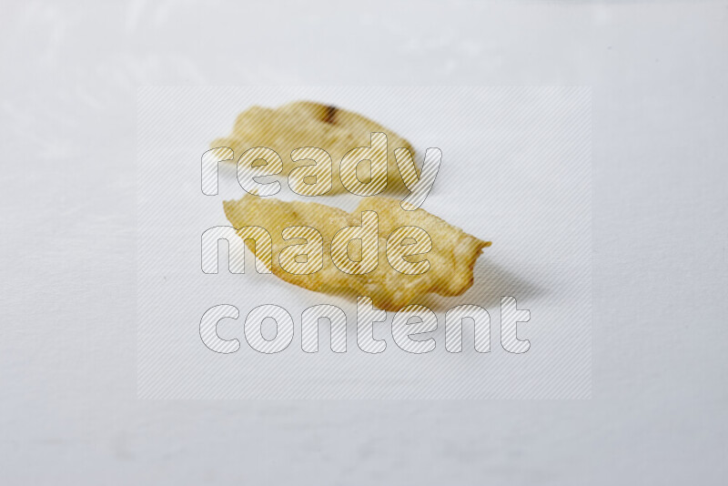 Chips snacks on white background