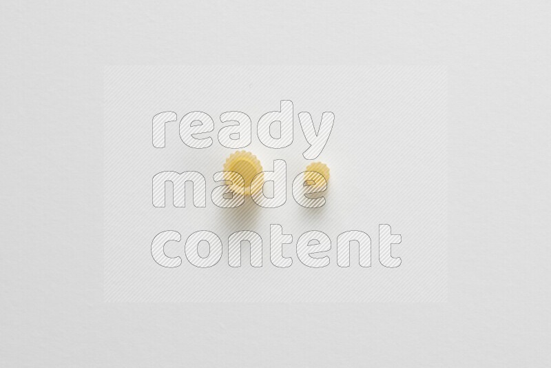 Different pasta types on white background