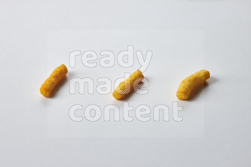 Puffs snacks on white background