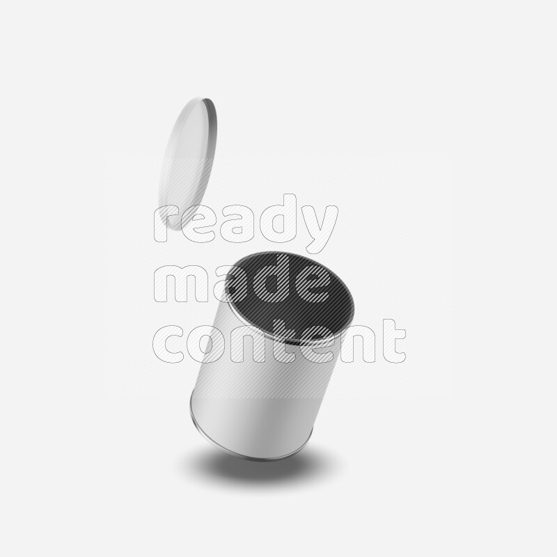 Small paper tube mockup with glossy label and plastic cap isolated on white background 3d rendering