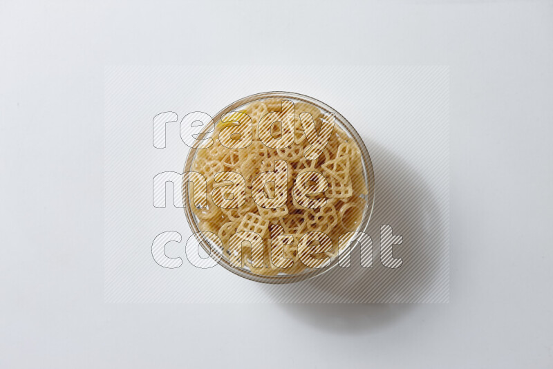 Snacks on white background