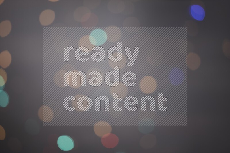 Abstract bokeh light with flare haze