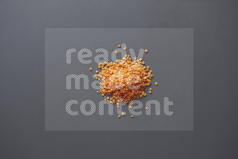 Lentils on grey background