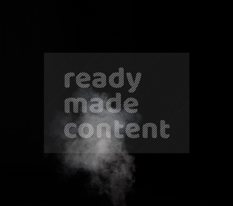 irregular white smoke on black background.