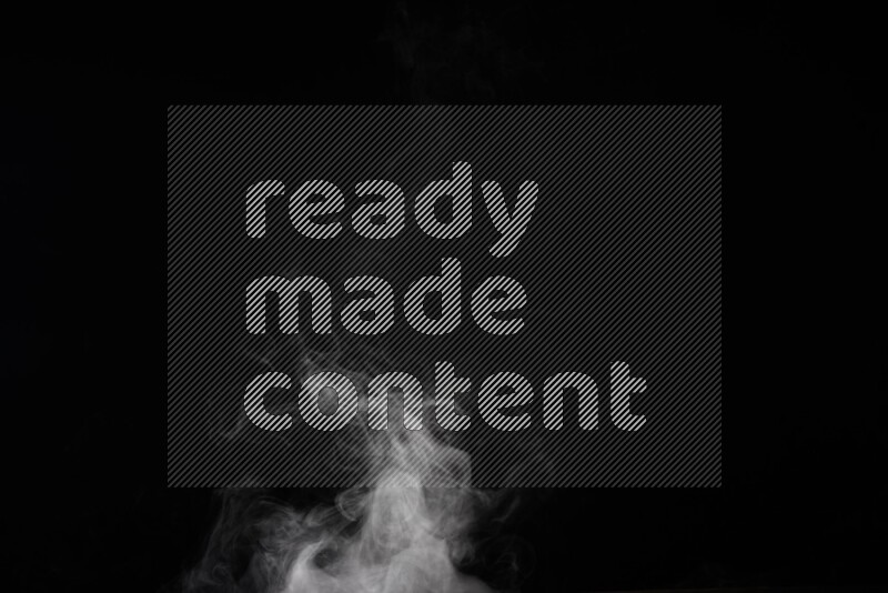 irregular white smoke on black background.