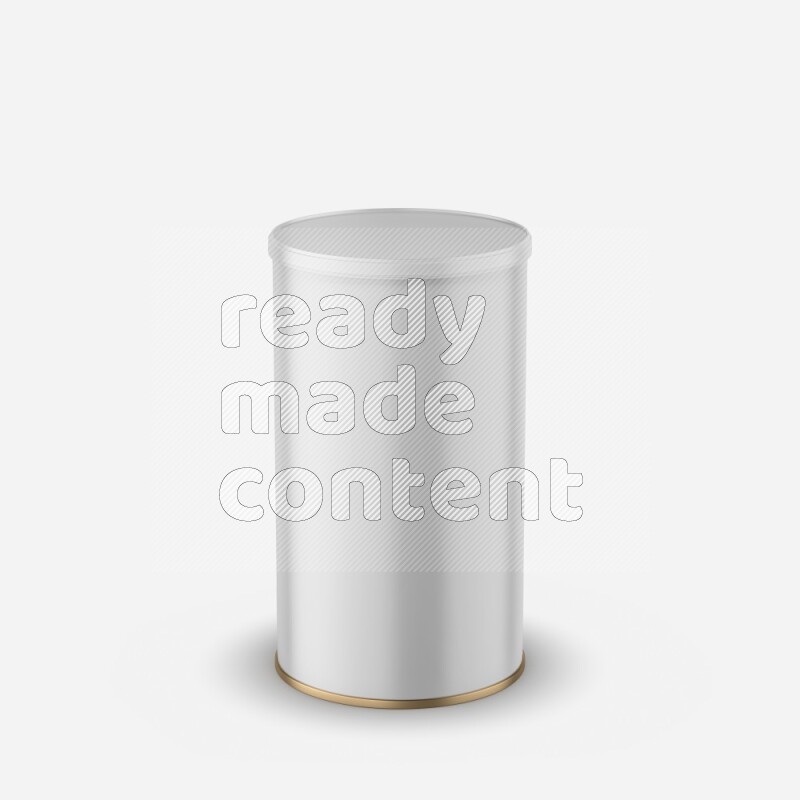 Paper tube mockup with glossy label and plastic cap isolated on white background 3d rendering