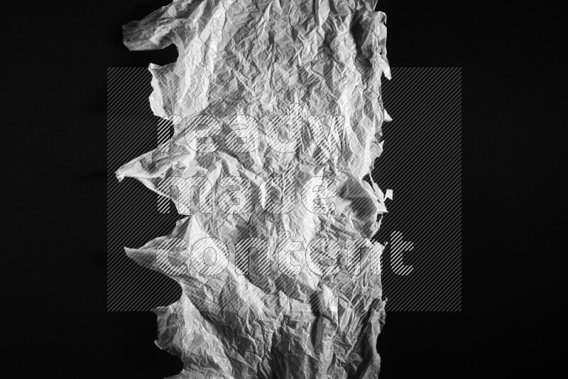 White plastic textures on black background