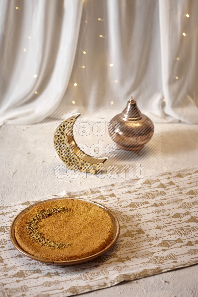 Konafa with lanterns in a light setup