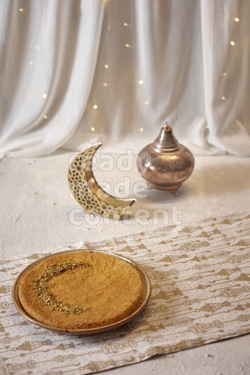 Konafa with lanterns in a light setup