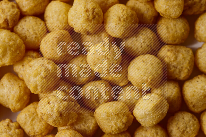 Puffs snacks on white background