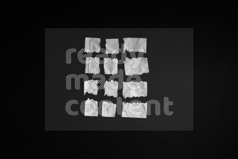 Tissue paper on black background