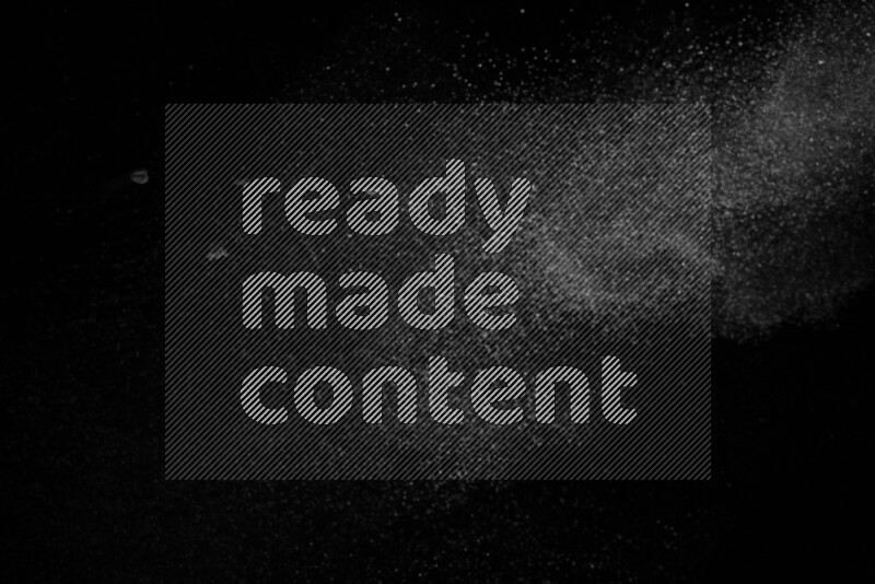 Snow spray on black background