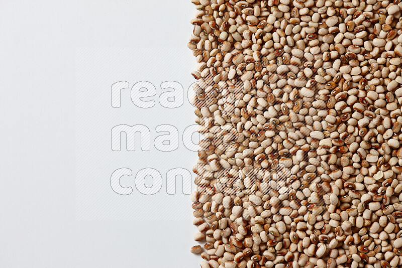Black-eyed peas on white background