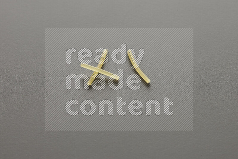 Vermicelli pasta on grey background