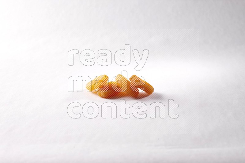 Dried apricots on white background