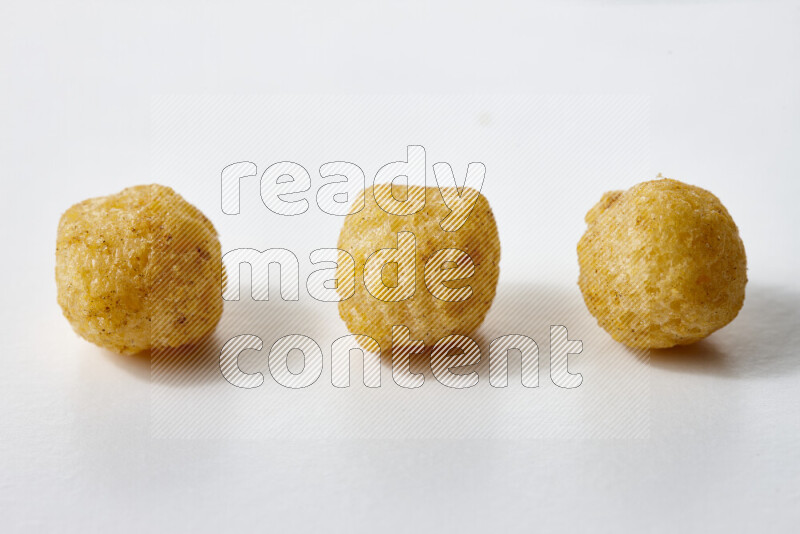 Puffs snacks on white background
