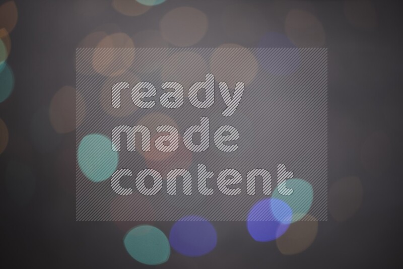 Abstract bokeh light with flare haze