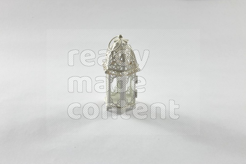 A ramadan lantern placed on white background