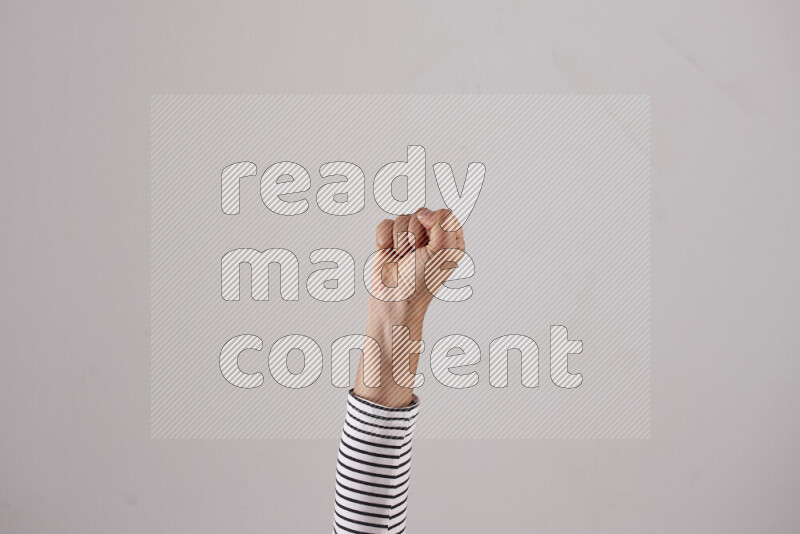 Woman hands gesturing sign language