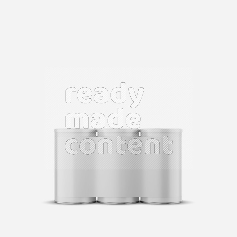 Set of paper tube mockup with glossy label and plastic cap isolated on white background 3d rendering