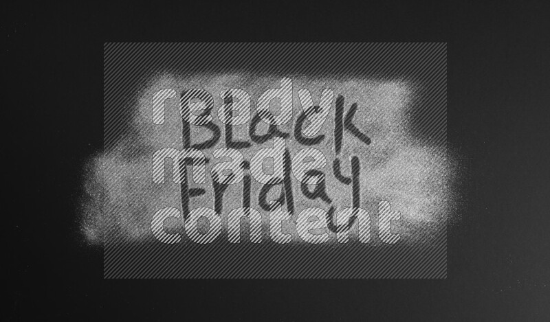 A sentence written with silver glitter on black background