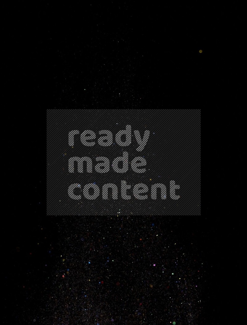 Multicolored glitter powder isolated on black background
