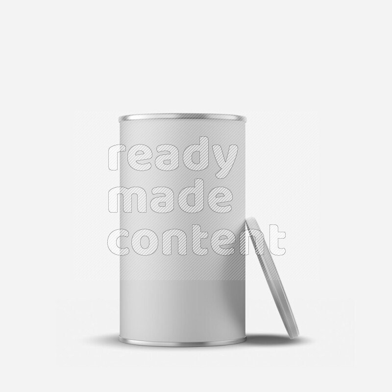Paper tube mockup with matte label and plastic cap isolated on white background 3d rendering
