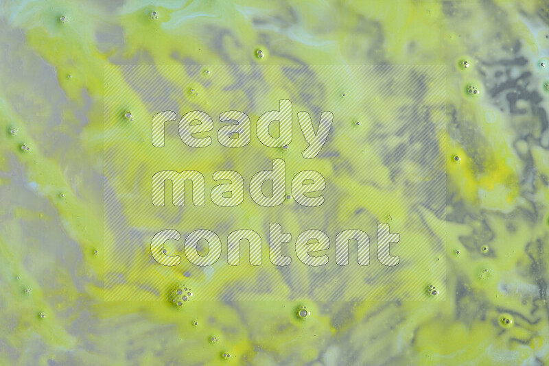 Close-ups of abstract yellow paint texture in different shapes