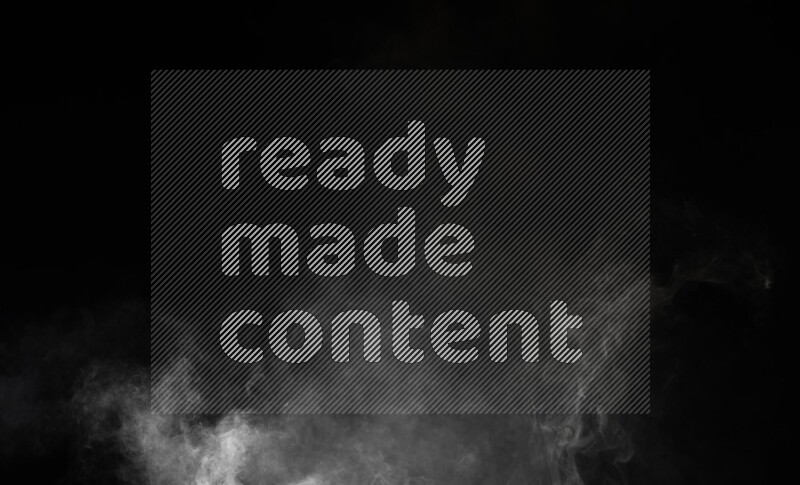 irregular white smoke on black background.