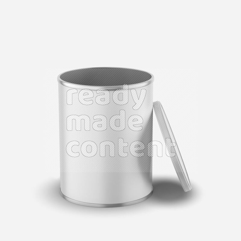 Small paper tube mockup with glossy label and plastic cap isolated on white background 3d rendering