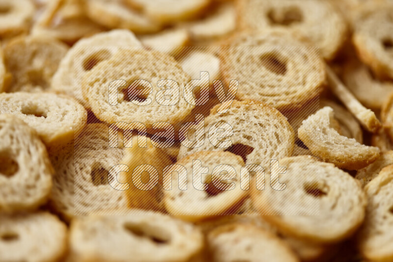 Assorted snacks on white background