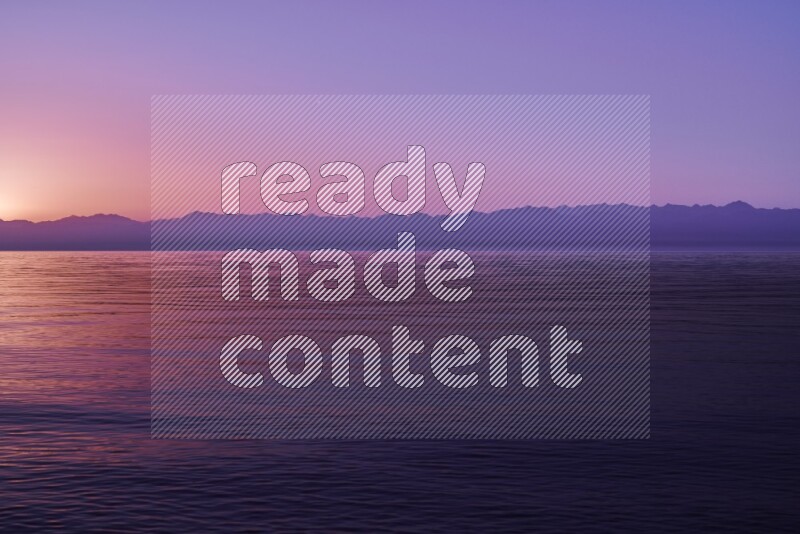 Sunrise over the water