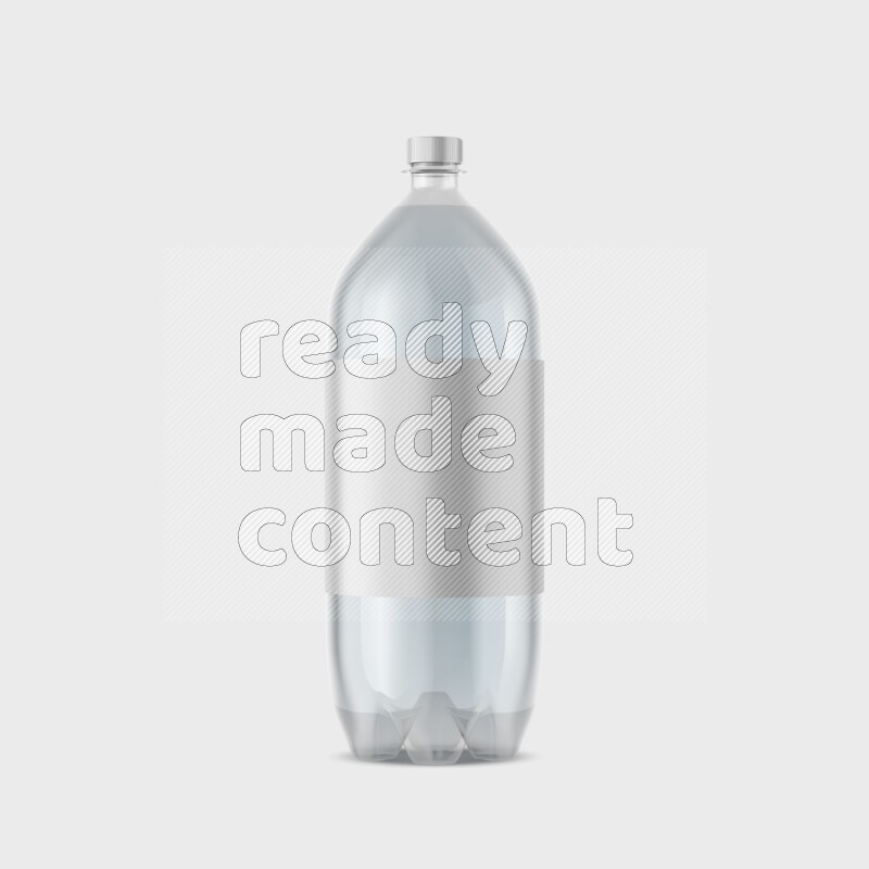 Plastic bottle mockup with a label isolated on white background 3d rendering