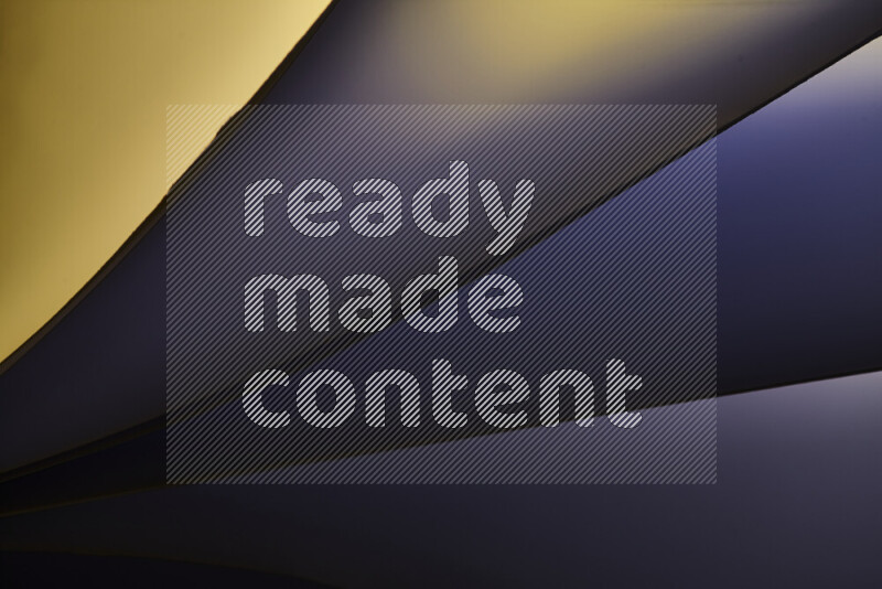 An abstract art piece displaying smooth curves in warm and cold gradients created by colored light